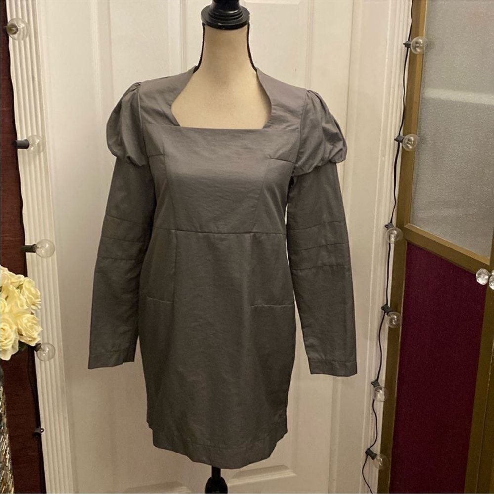 Marni Long Sleeve Charcoal Dress, S